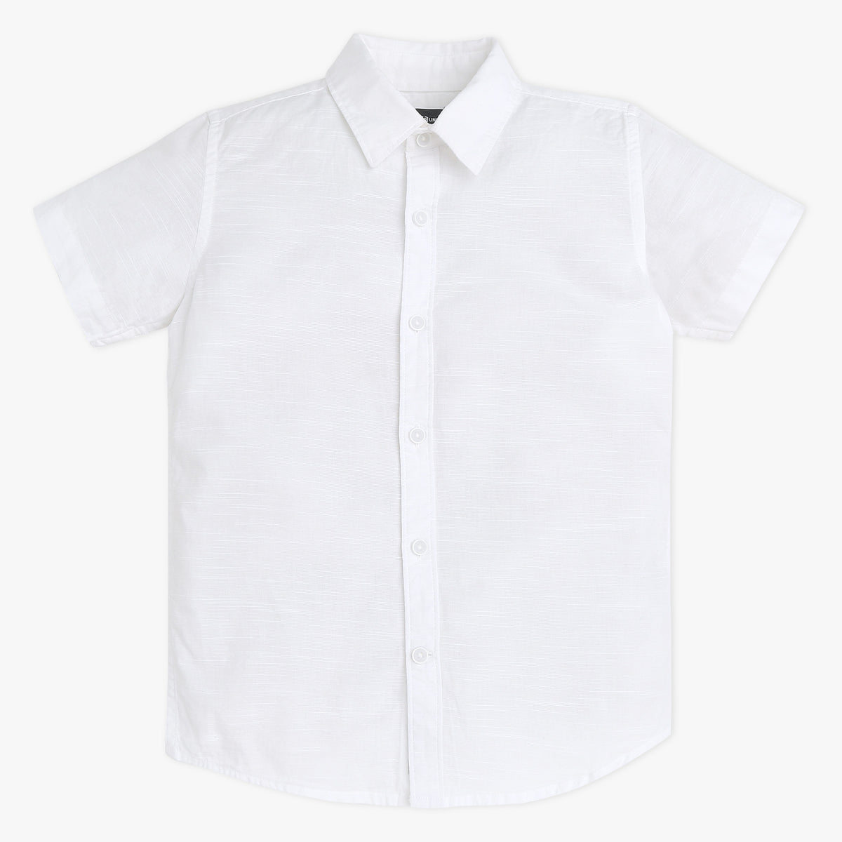 Boys Solid Collar Full Length Shirt