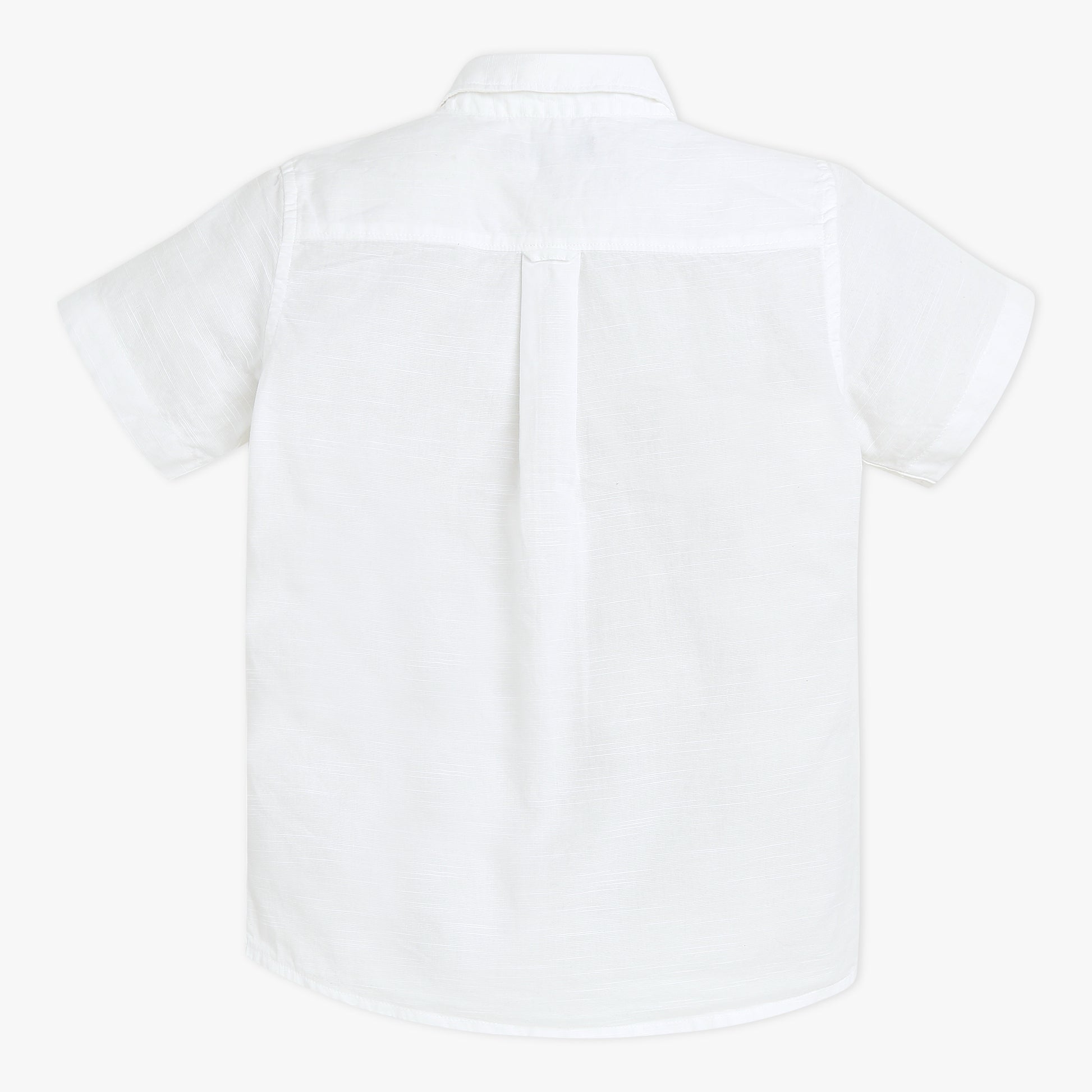 Boys Solid Collar Full Length Shirt