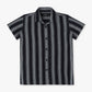 Boys Regular Fit Striped Shirt Collar Half Sleeve Shirt