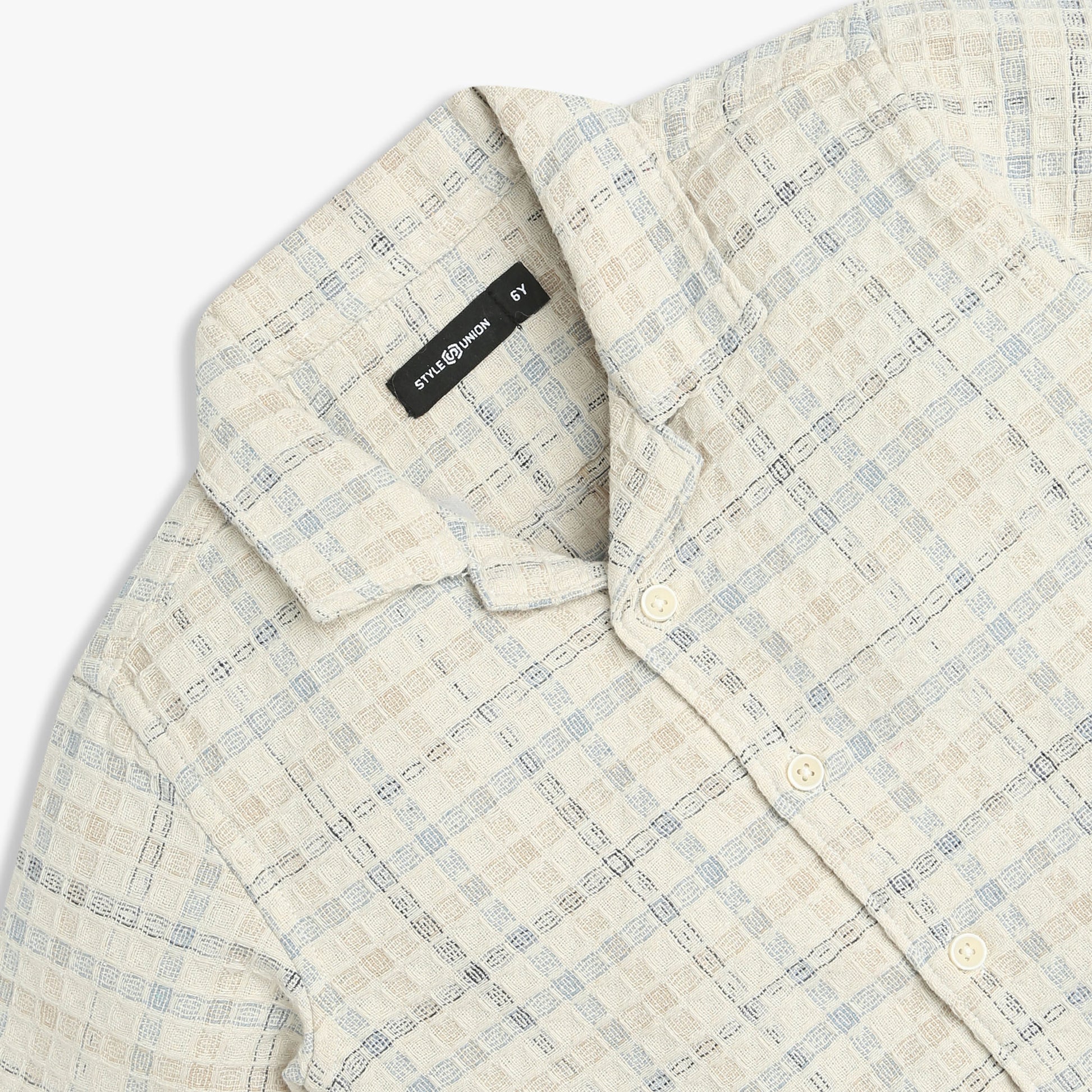 Boys Cuban Half Sleeve Shirt