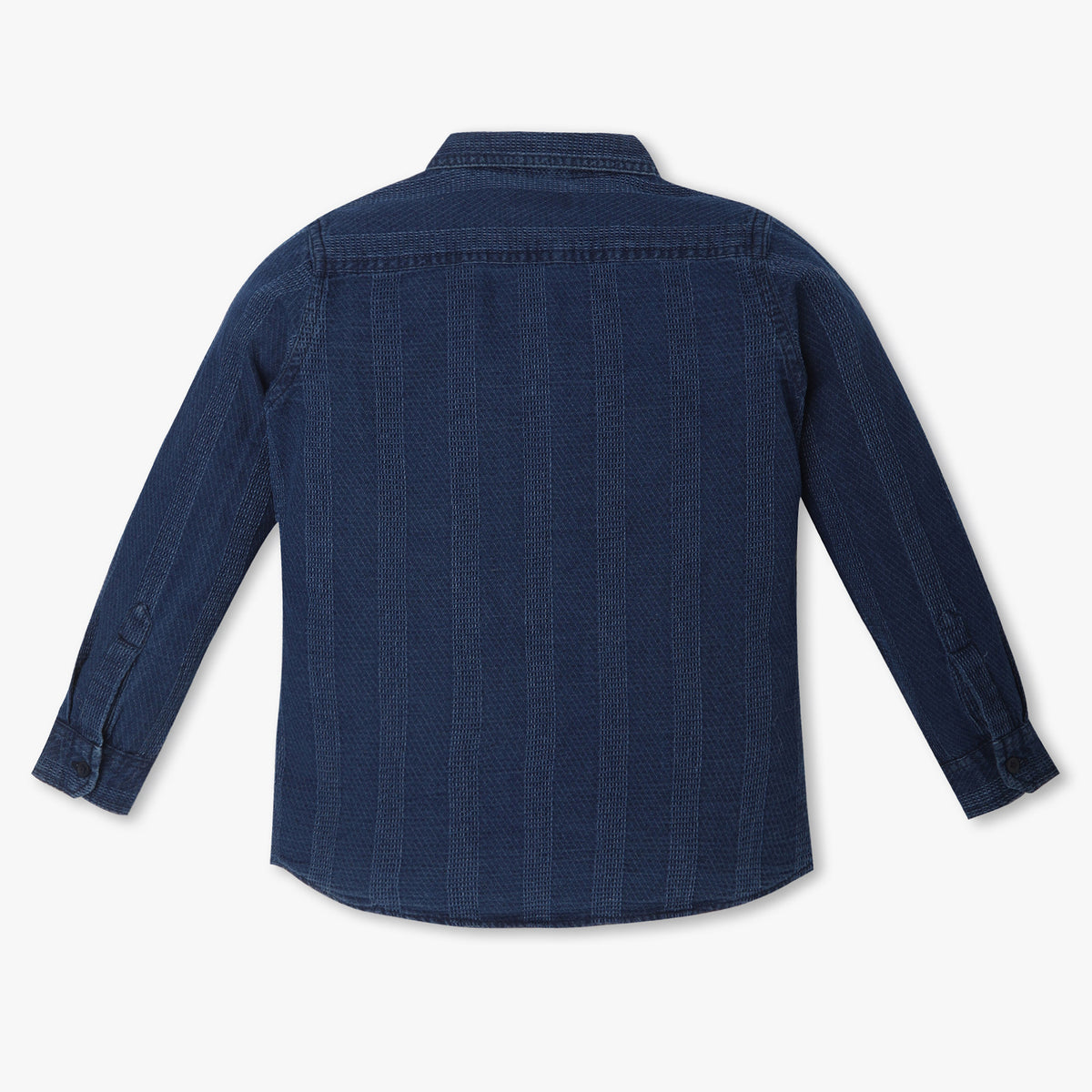 Boys Relaxed Fit Solid Shirt Collar Shirt