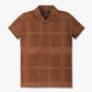 Boys Regular Fit Cut and Sew Camp Collar Shirt