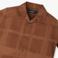 Boys Regular Fit Cut and Sew Camp Collar Shirt