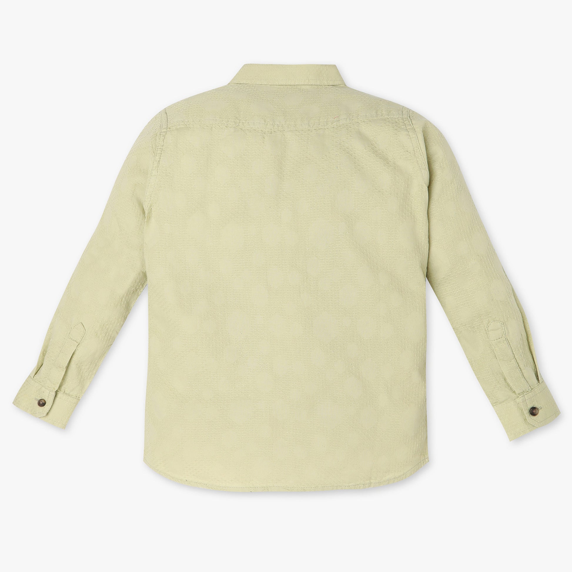 Boys Regular Fit Cut and Sew Shirt Collar Shirt