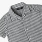 Boys Regular Fit Striped Camp Collar Shirt