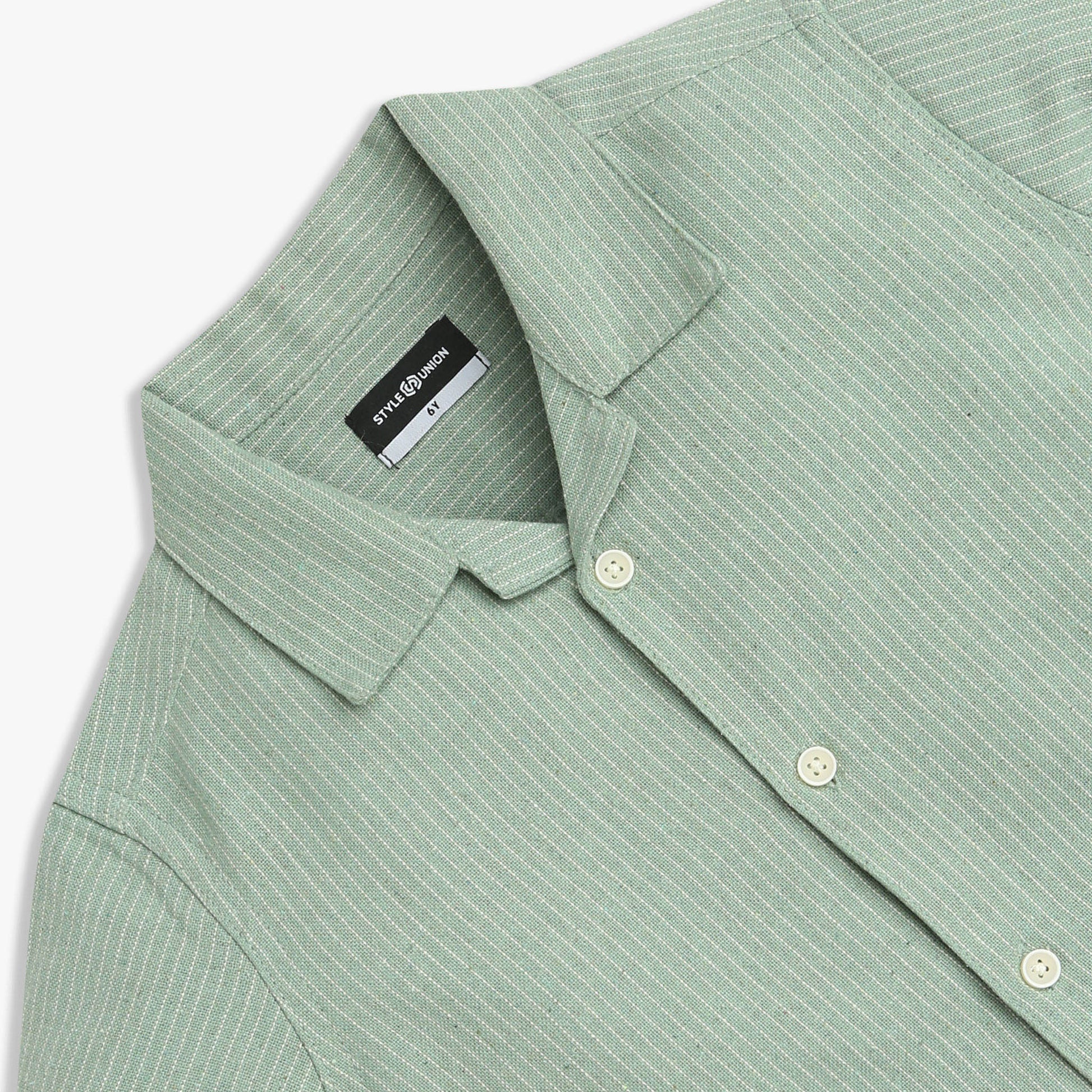 Boys Camp Collar Half Sleeve Shirt 