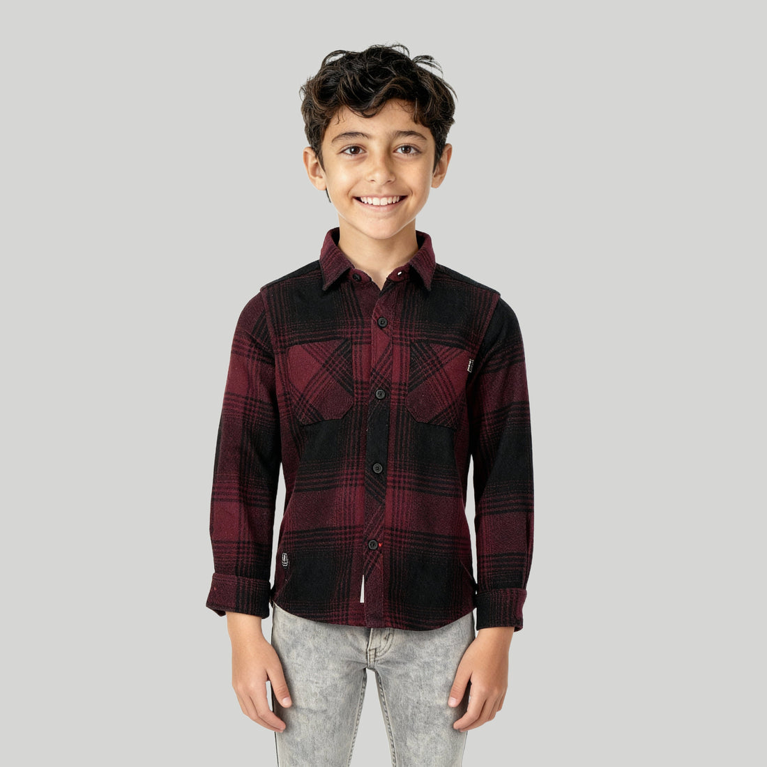 Boys Checkered Shaket