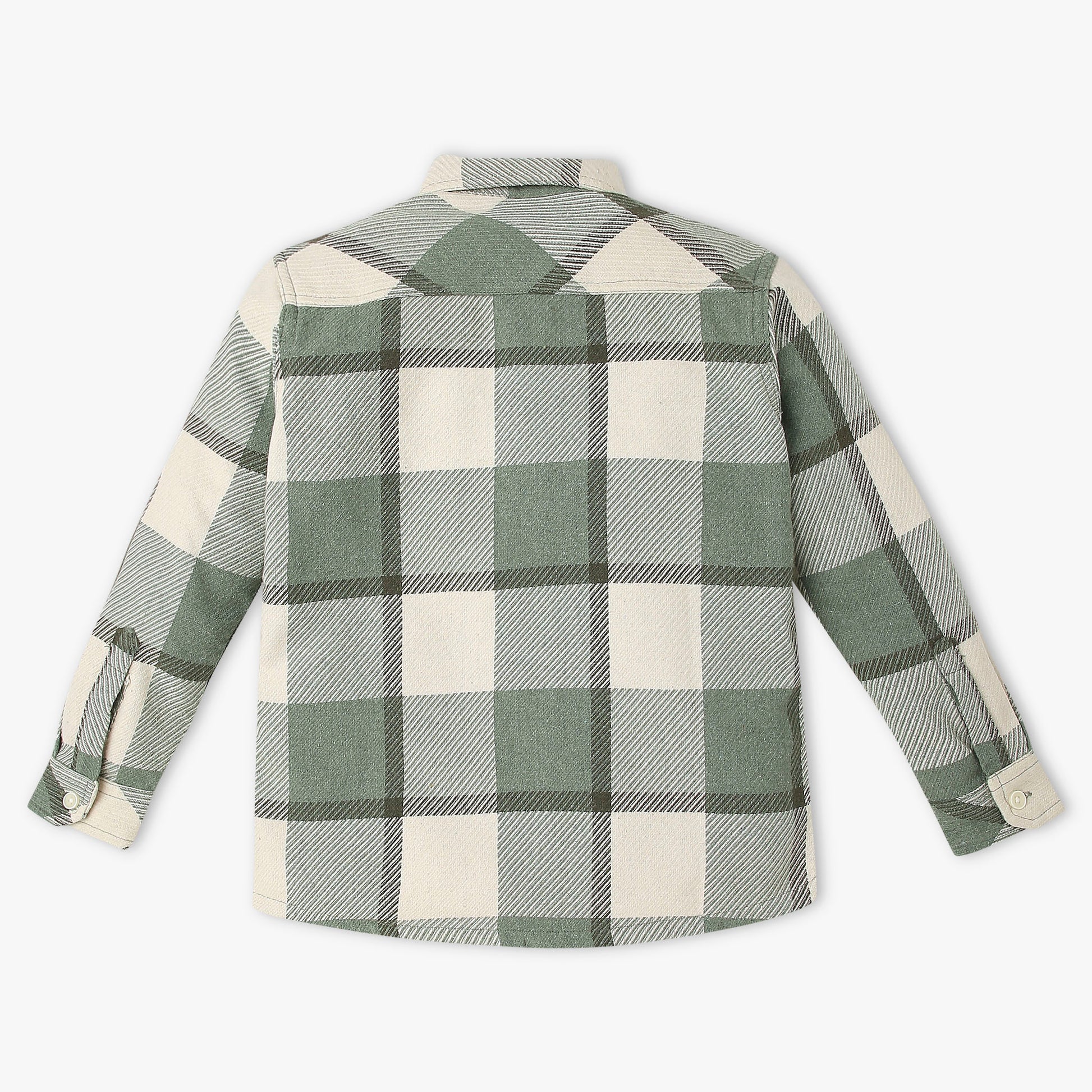 Boys Cotton Checkered Shirt