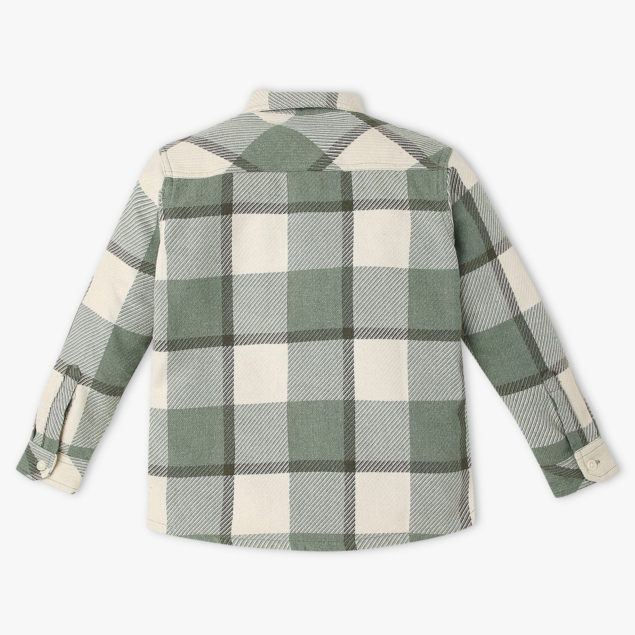 Boys Cotton Checkered Shirt