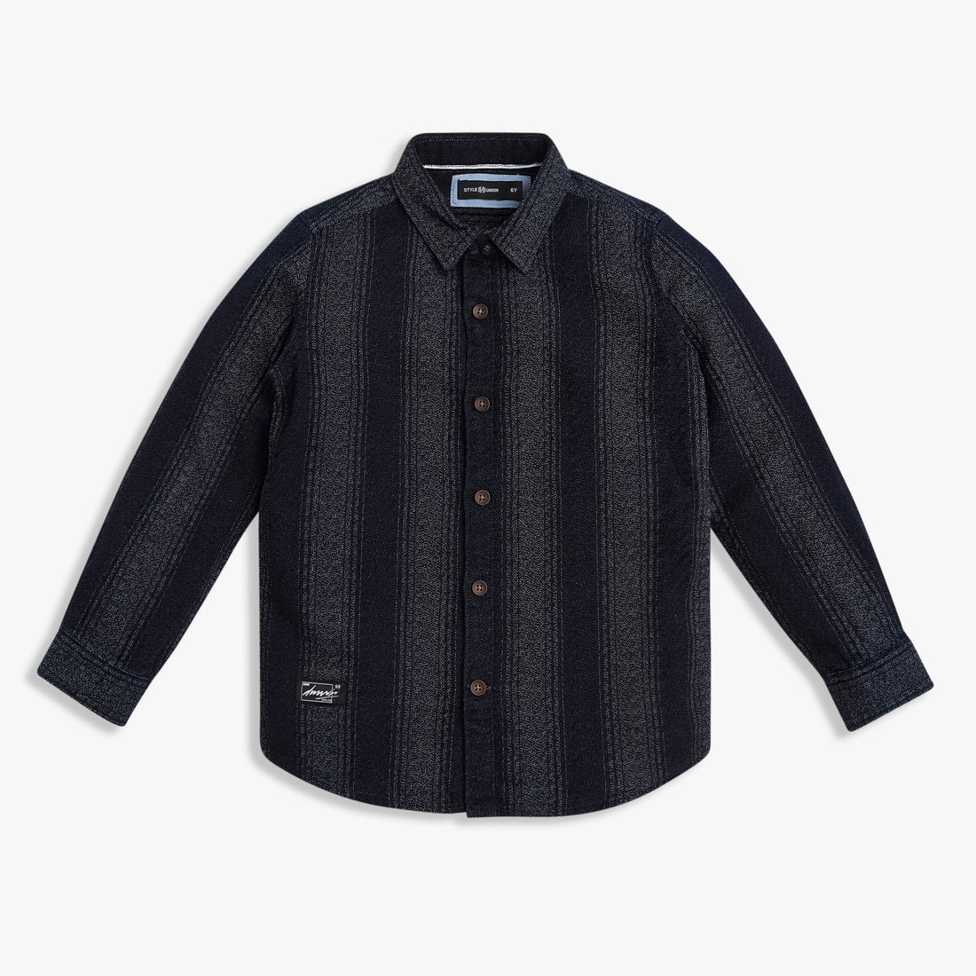 Boys Cotton Striped Shirt