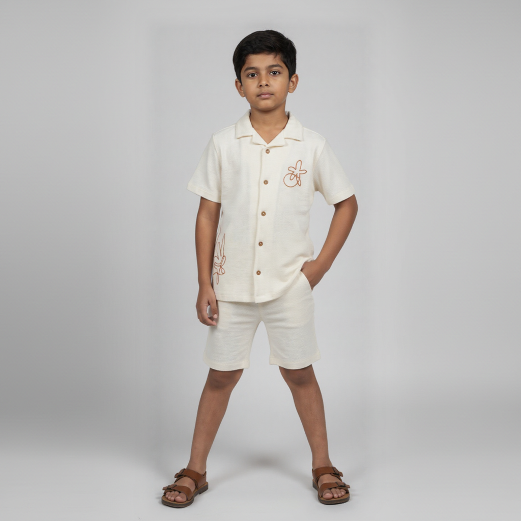 Boys Cotton Structured Shirt
