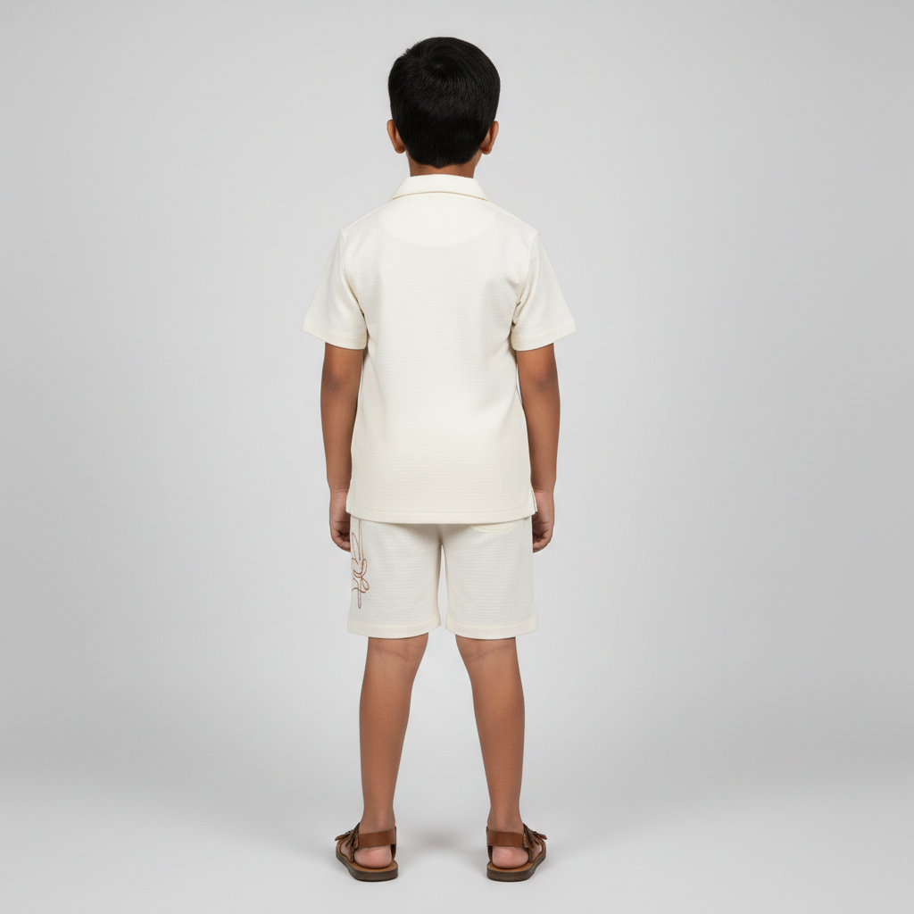 Boys Cotton Structured Shirt