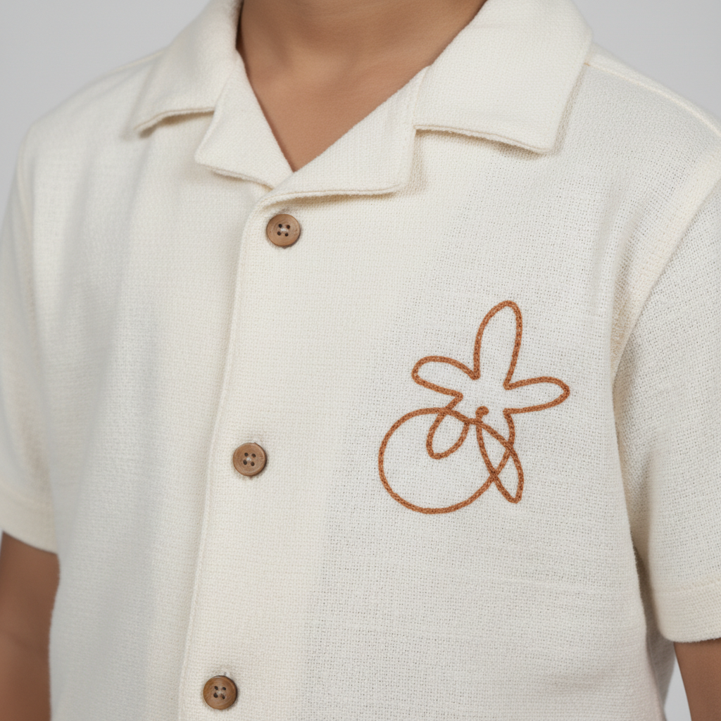Boys Cotton Structured Shirt