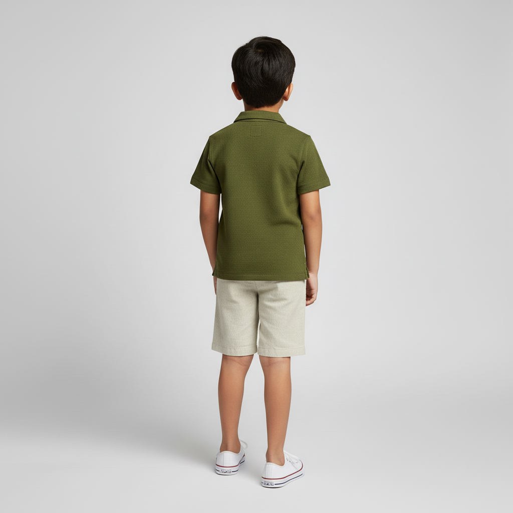 Boys Cotton Structured Shirt