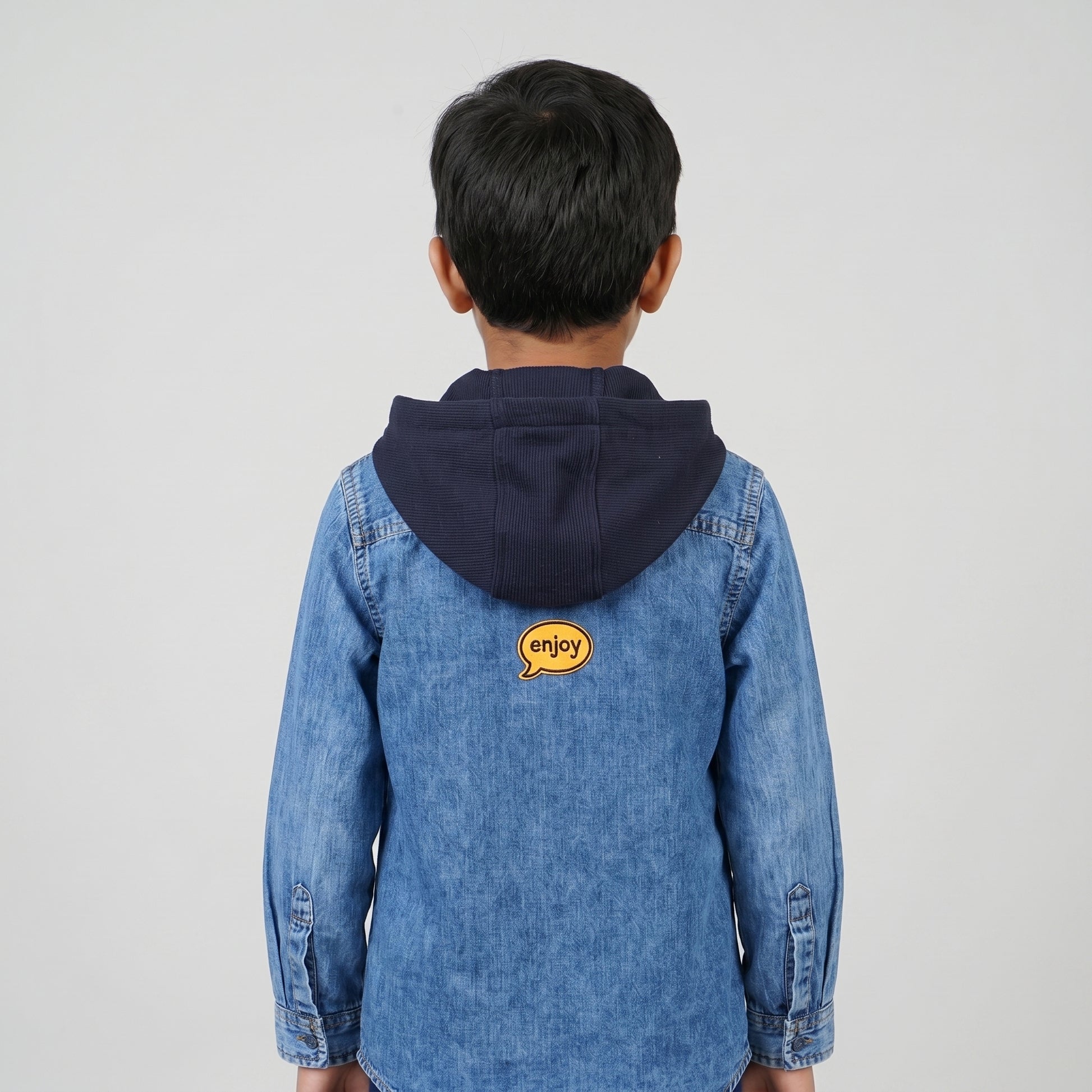 Boys Solid Hoodie Shirt