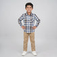 Boys Cotton Checkered Shirt