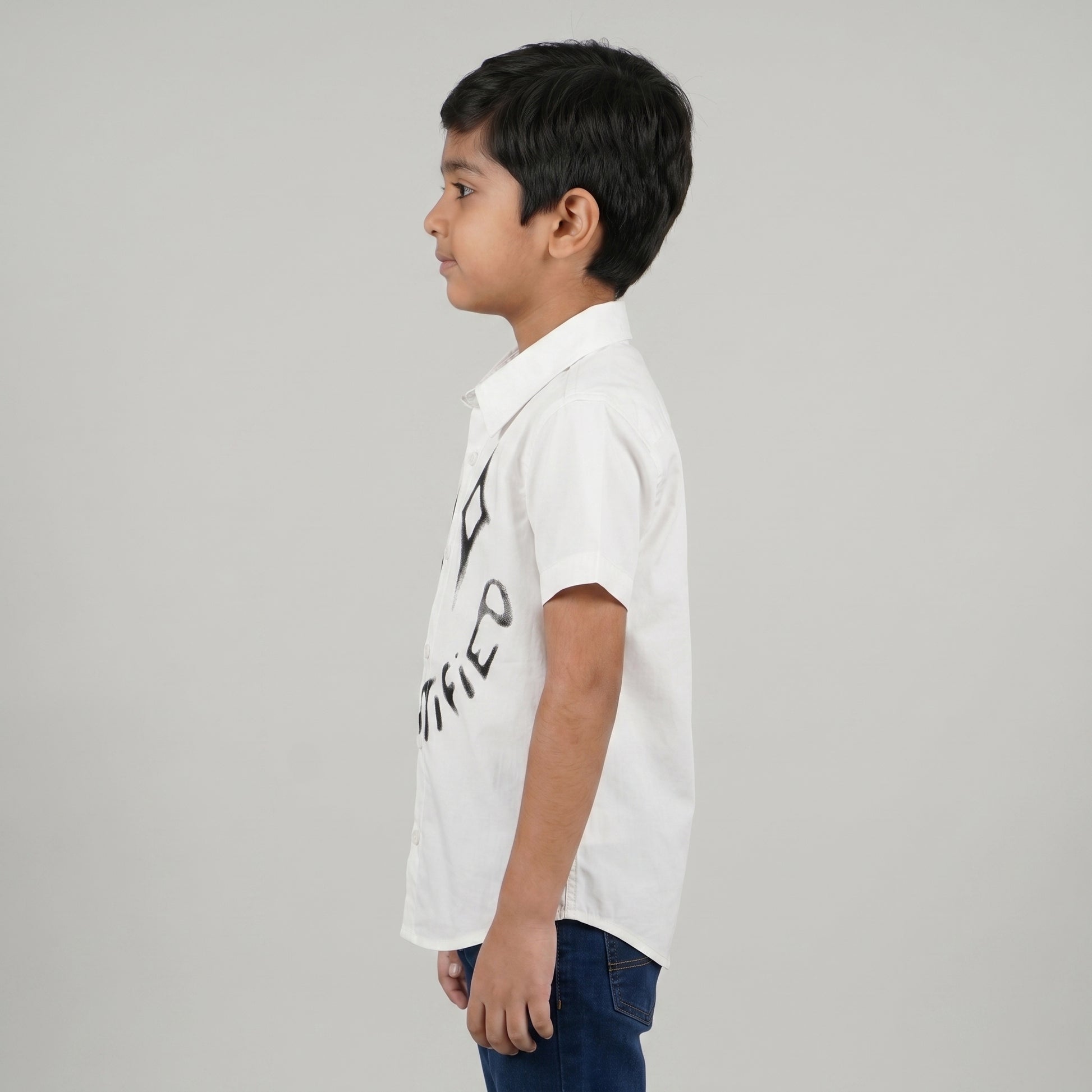 Boys Cotton Printed Shirt