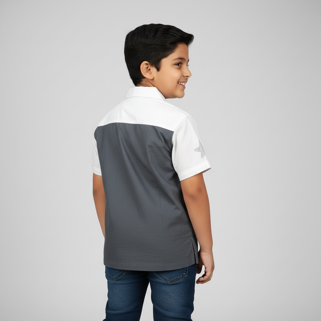 Boys Cotton Cut And Sew Shirt