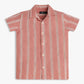 Boys Cotton Striped Cuban Shirt