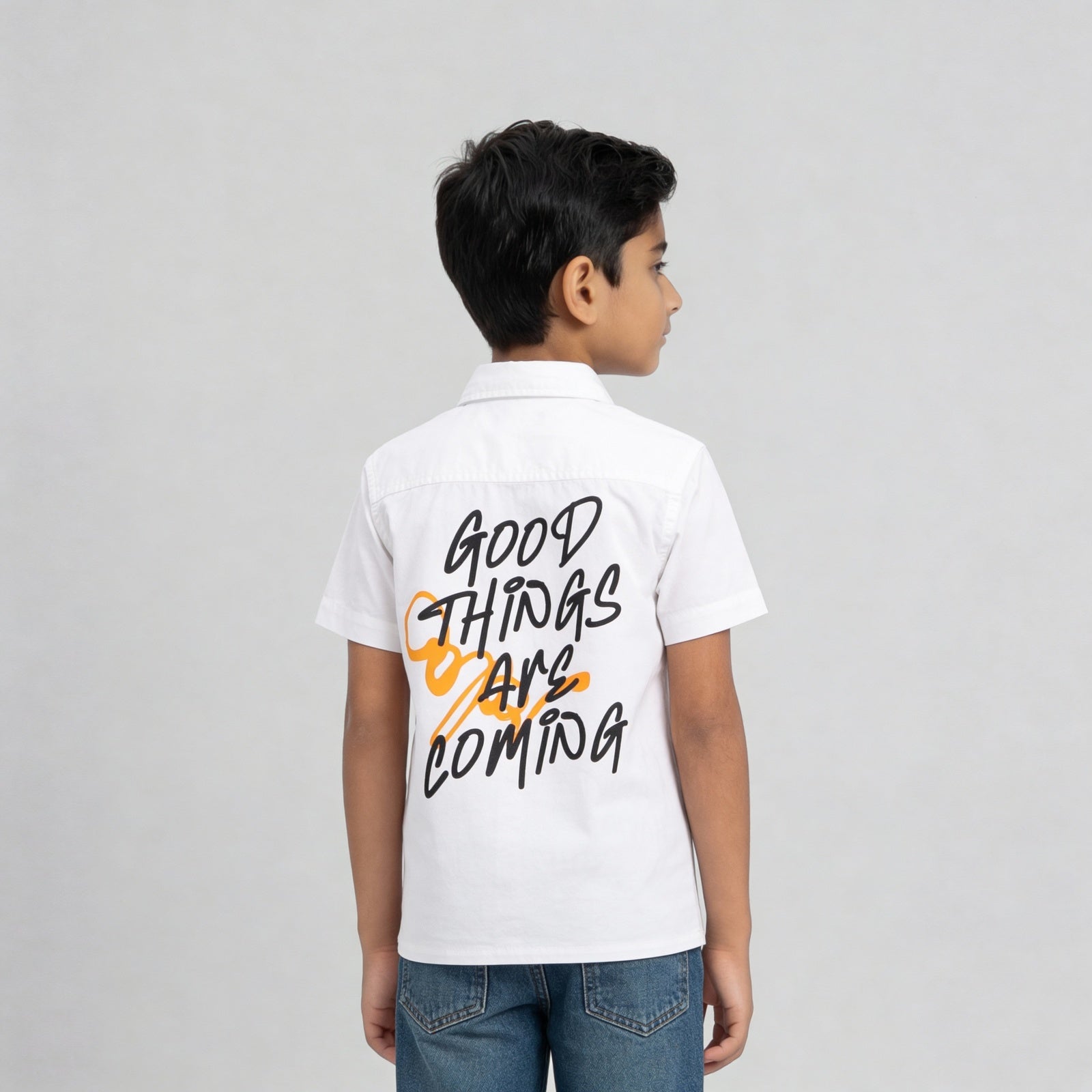 Boys Cotton Graphic Shirt