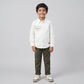 Boys Cotton Solid Cuban Shirt