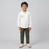 Boys Cotton Solid Cuban Shirt