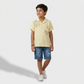 Boys Cotton Embroidered Cuban Shirt