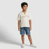 Boys Structured Hoodie Shirt