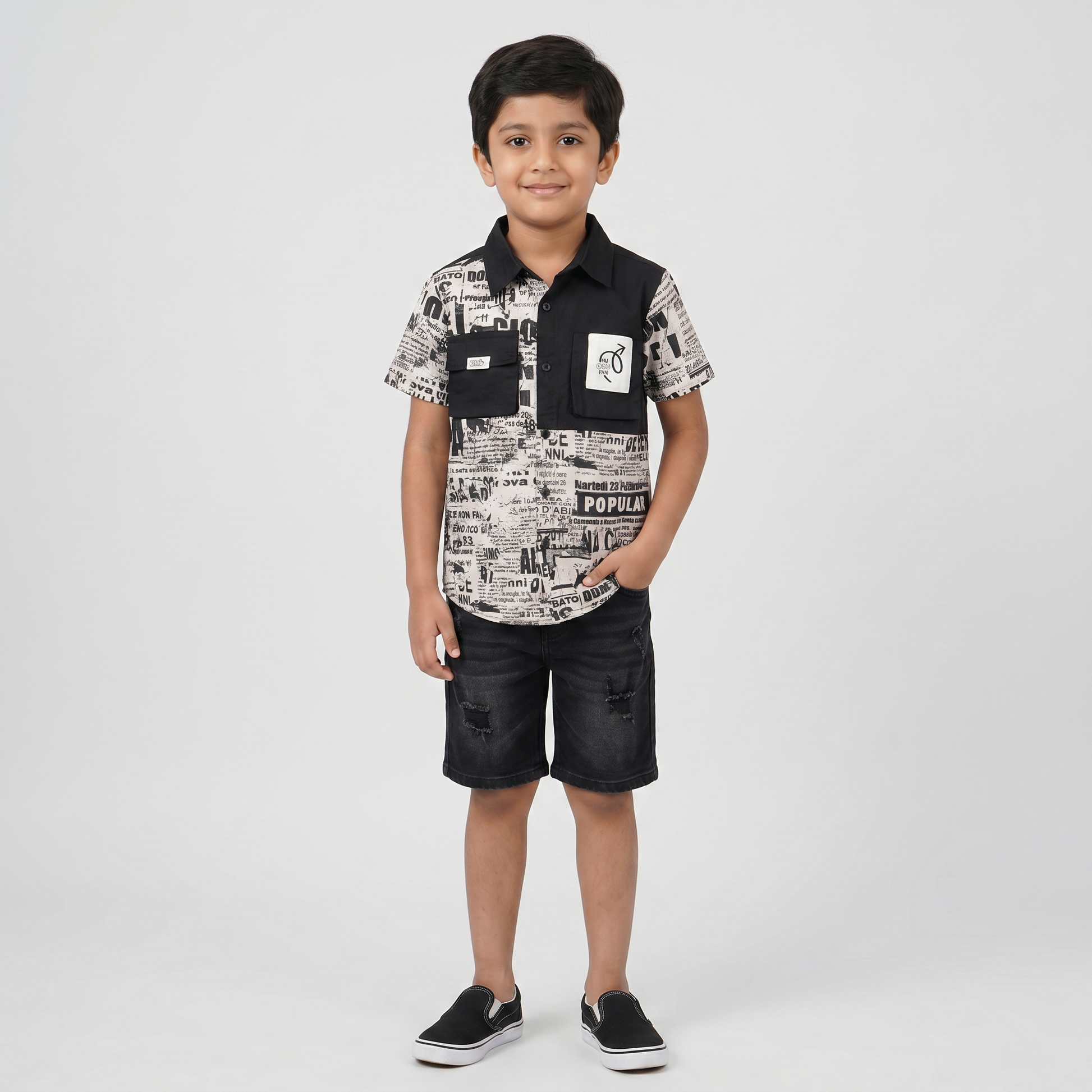 Boys Cotton Cut and Sew Shirt