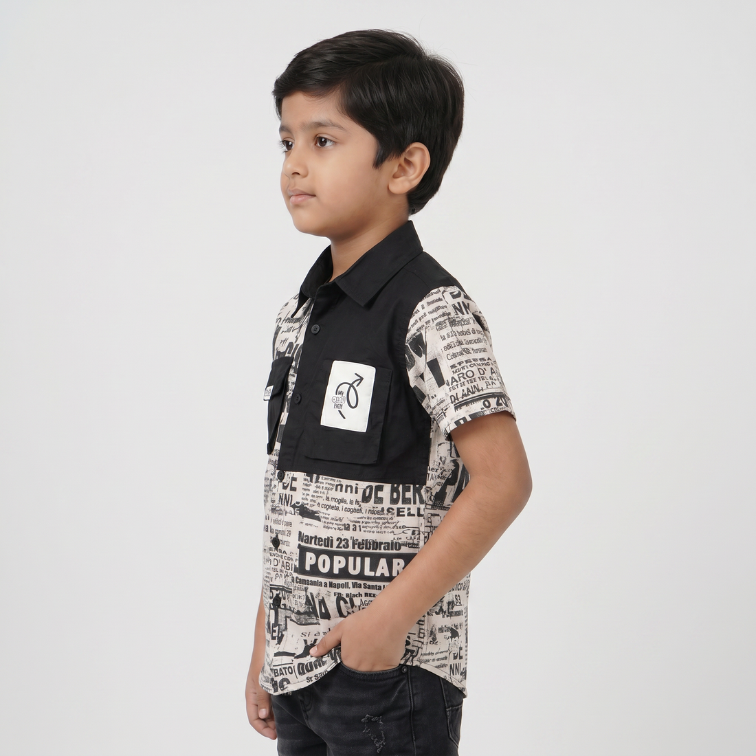 Boys Cotton Cut and Sew Shirt
