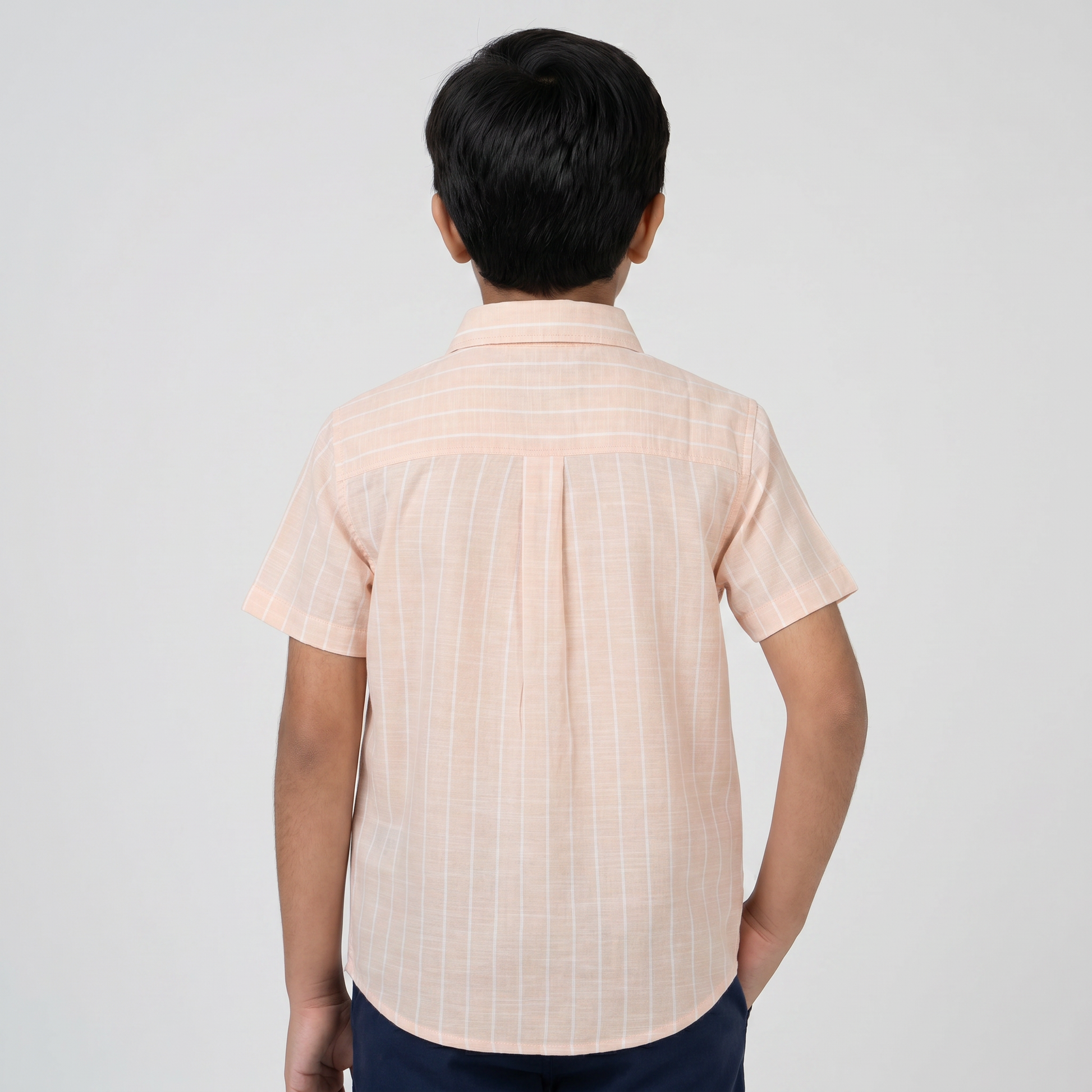 Boys Cotton Striped Shirt