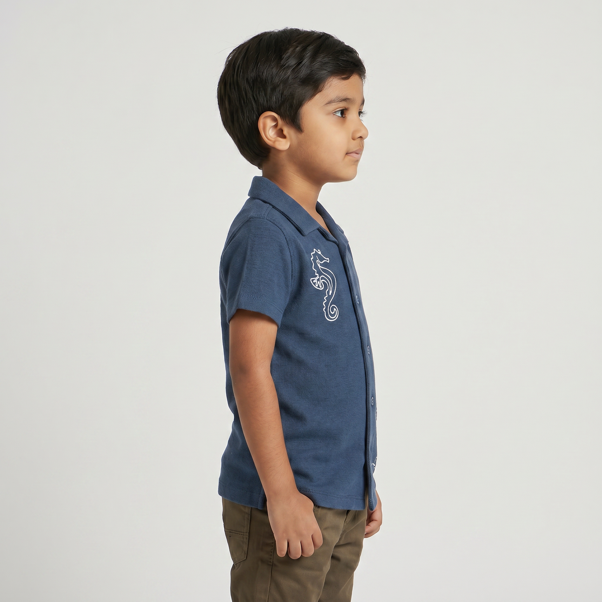 Boys Cotton Structured Shirt