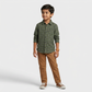 Boys Cotton Checkered Shirt