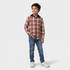 Boys Cotton Checkered Shirt