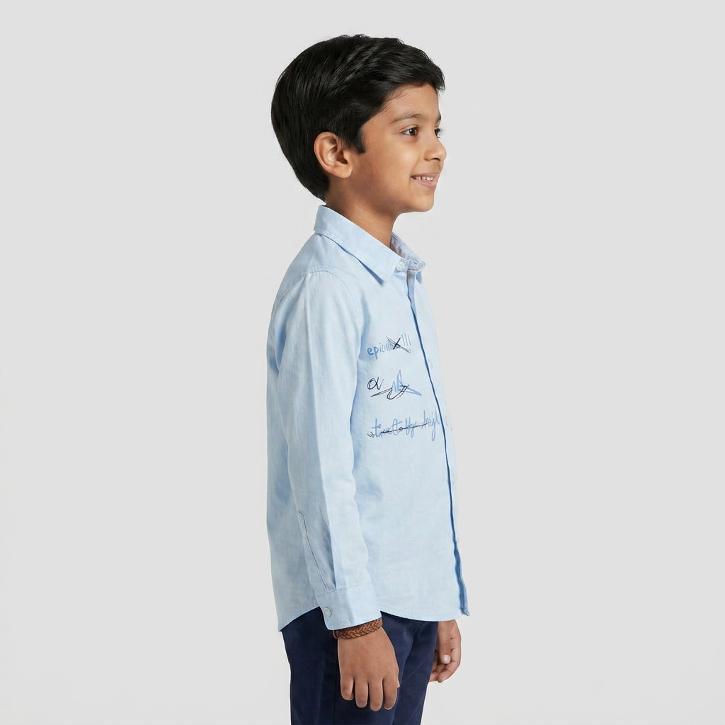 Boys Cotton Graphic Shirt