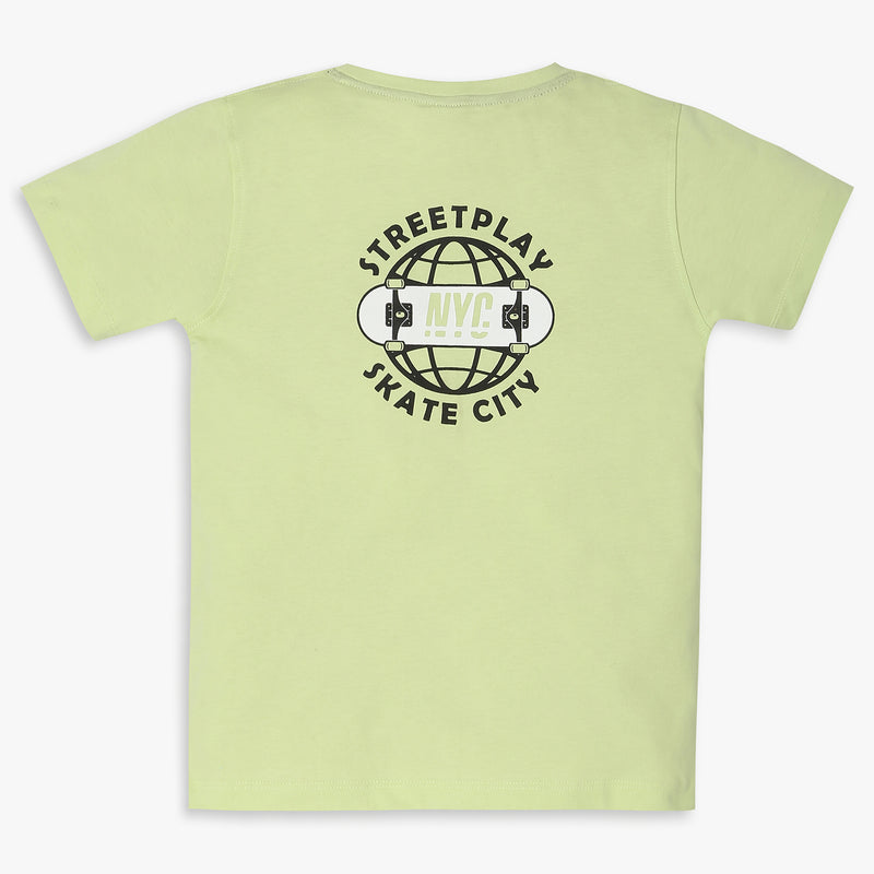 Boys Regular Fit Printed T-Shirt