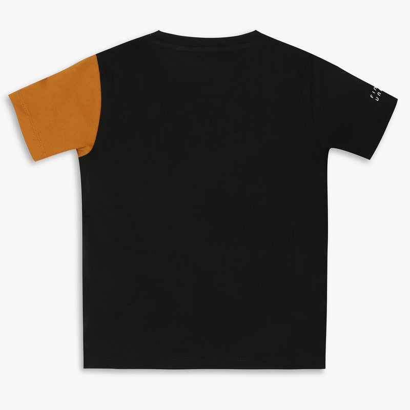 Boys Regular Fit Solid T-Shirt