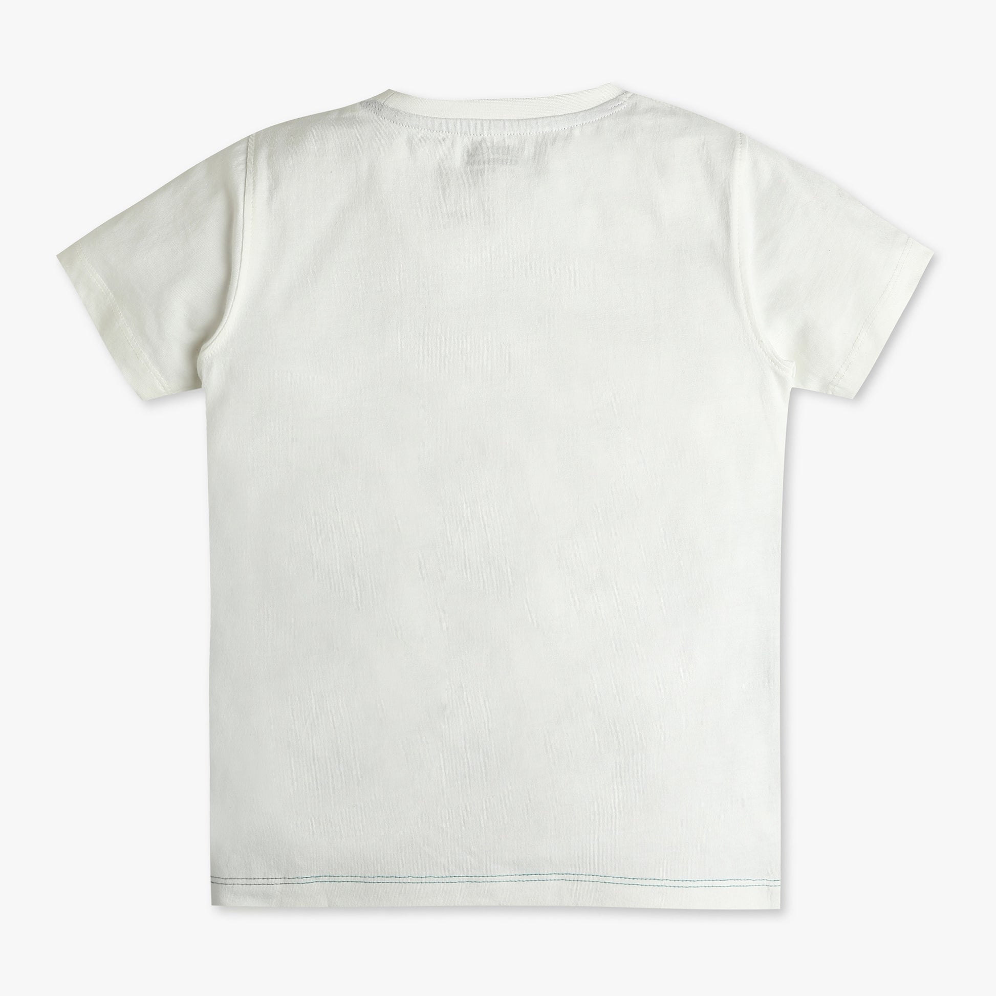 Boys Cut and Sew Crew Neck Abstract Print T-Shirt