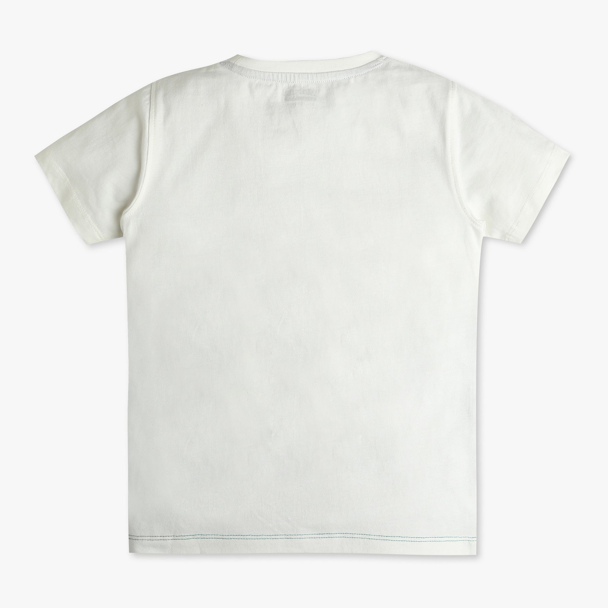 Boys Cut and Sew Crew Neck Abstract Print T-Shirt