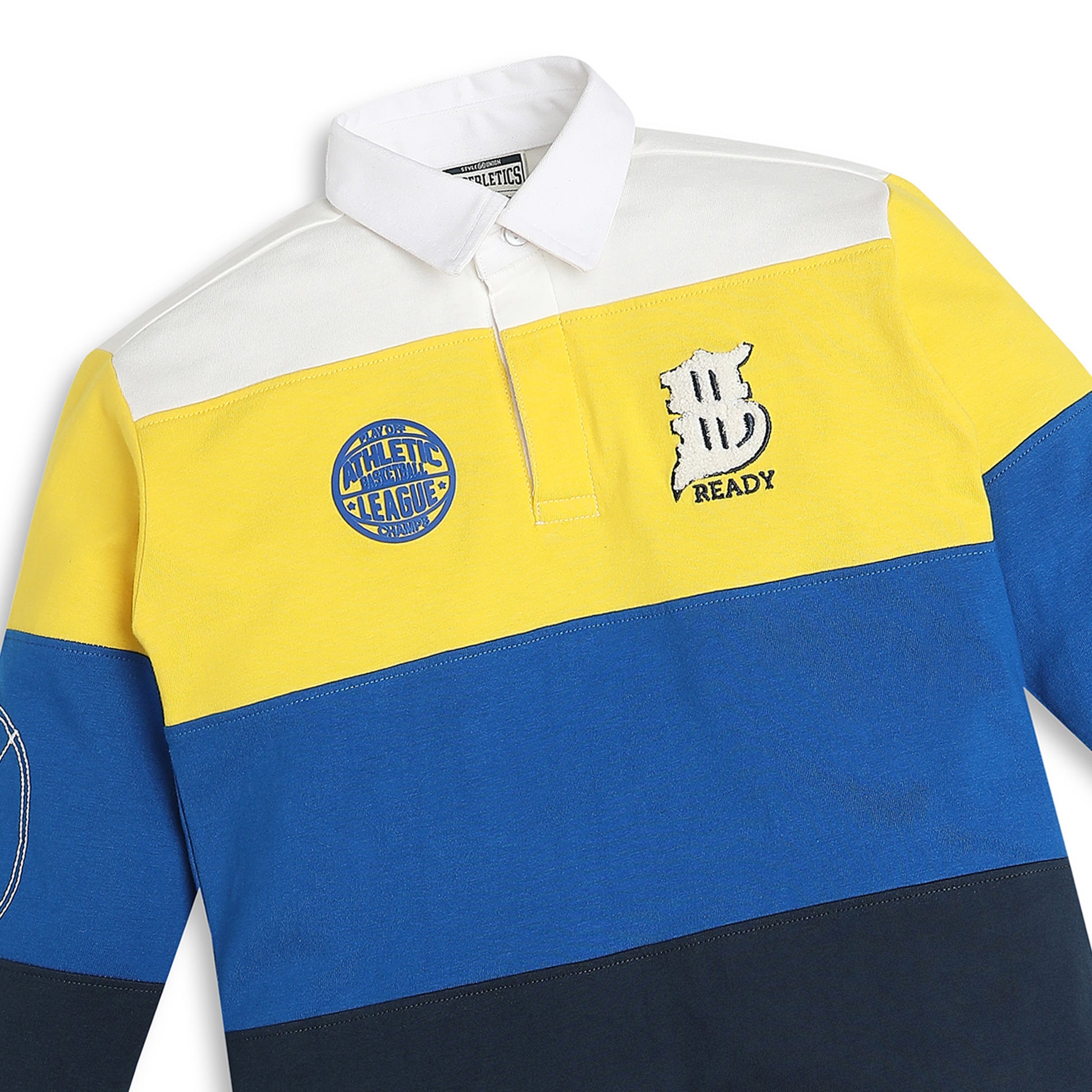 Boys Regular Fit Cut and Sew T-Shirt