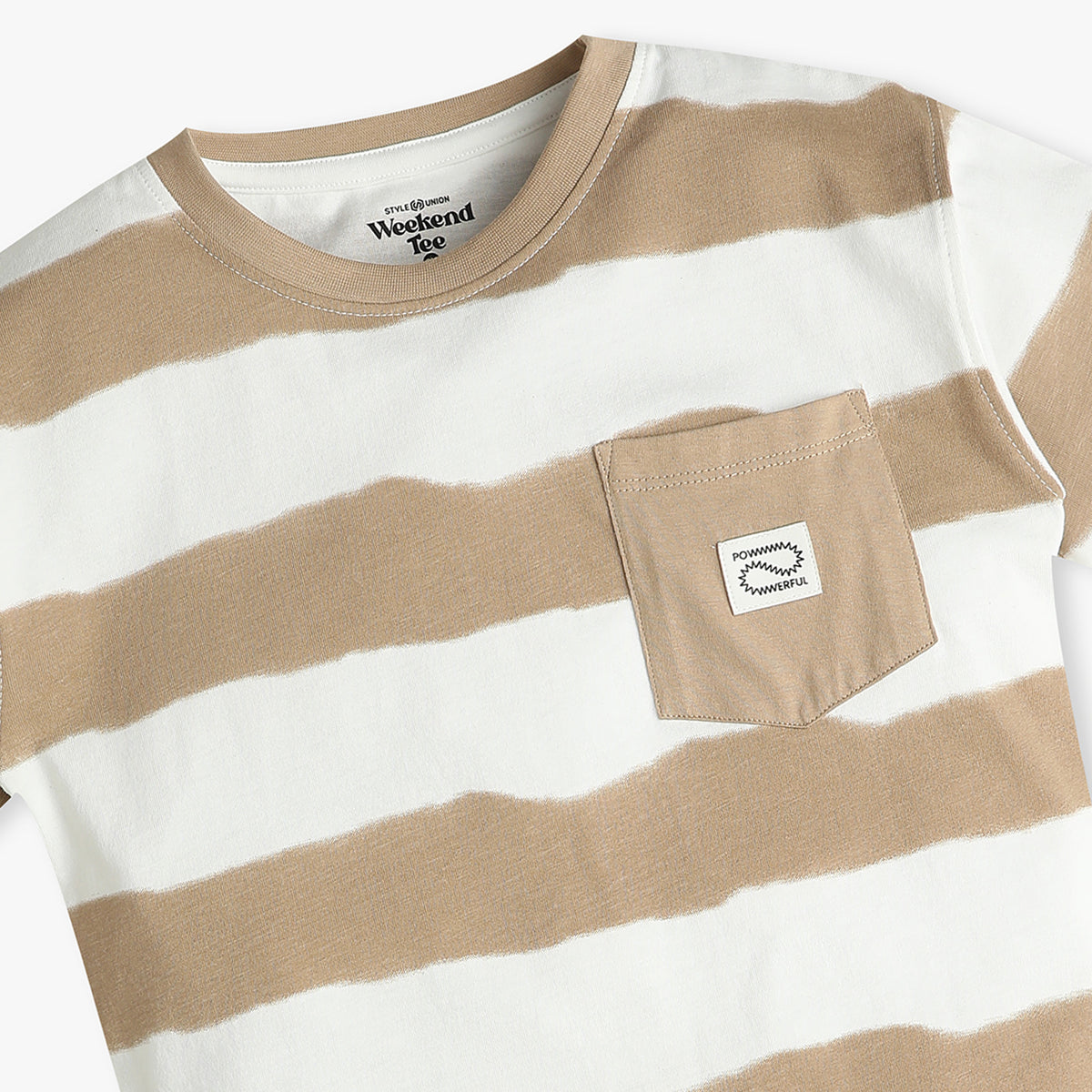 Boys Striped Crew Neck T-Shirt