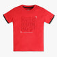 Boys Oversize Crew Neck Embossed Text T-Shirt