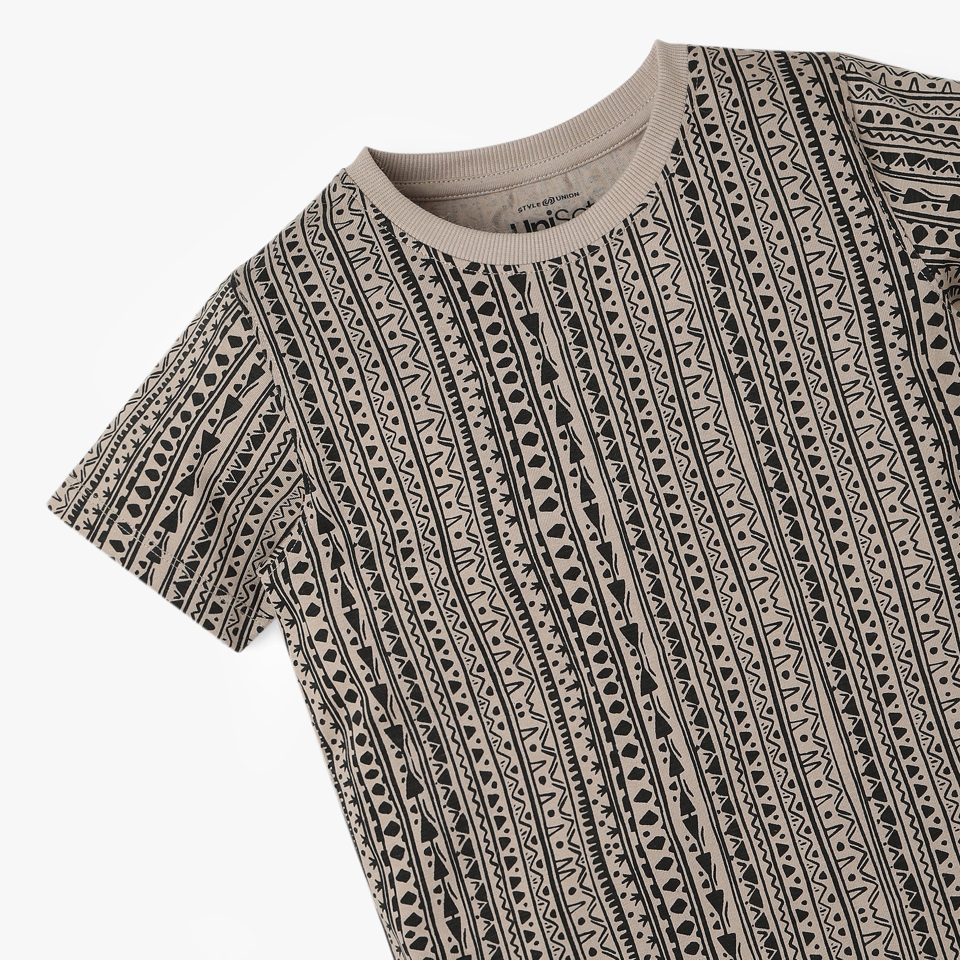 Boys All Over Print Crew Neck T-Shirt