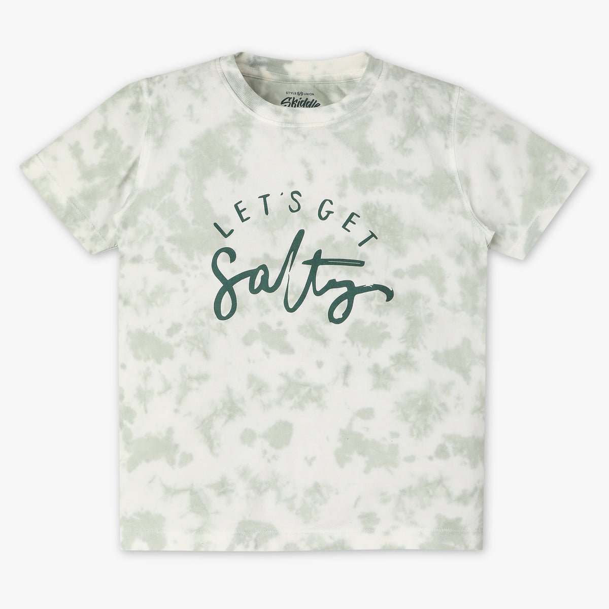 Boys Regular Fit Tie - Dye Crew Neck Half Sleeve T-Shirt