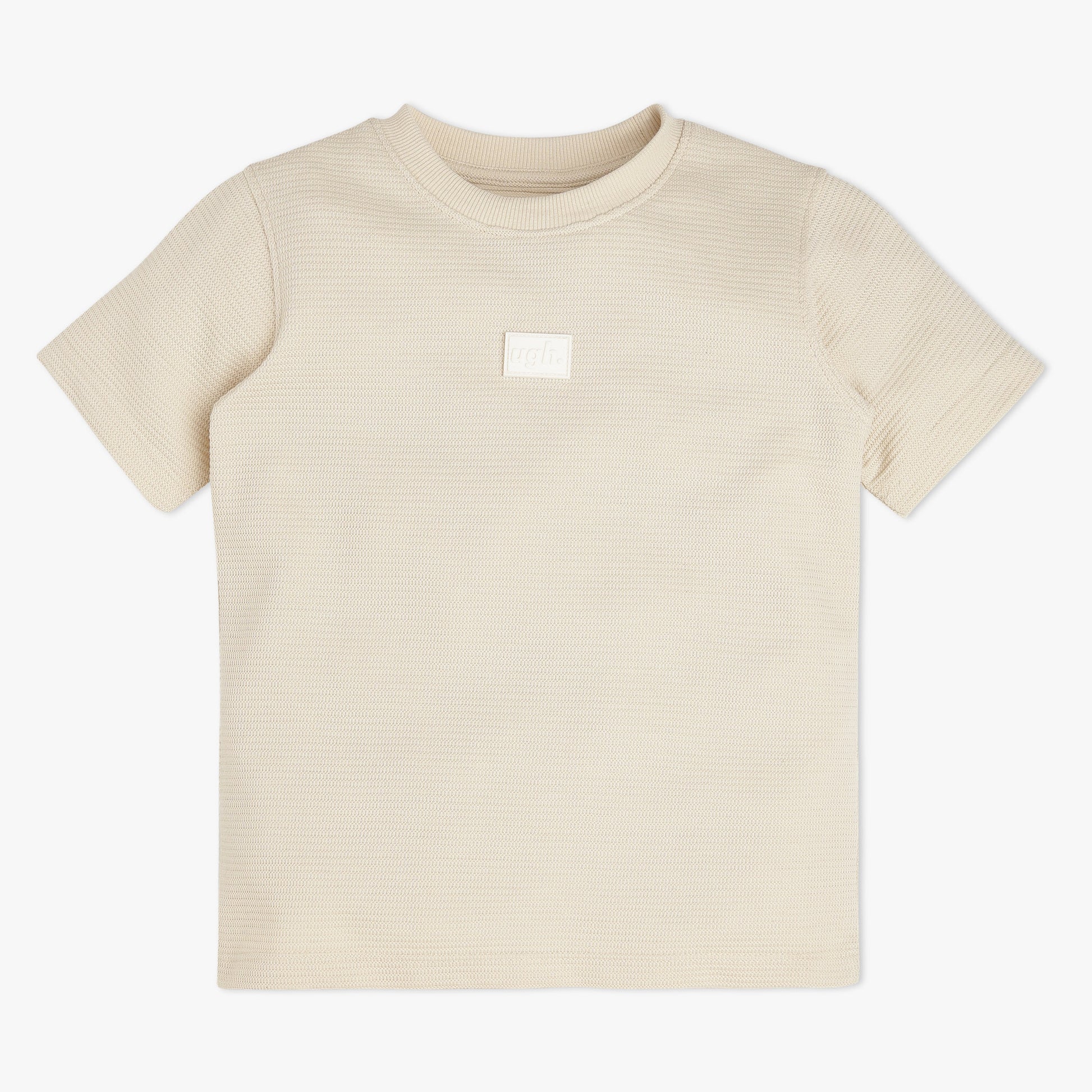 Boys Solid Crew Neck T-Shirt