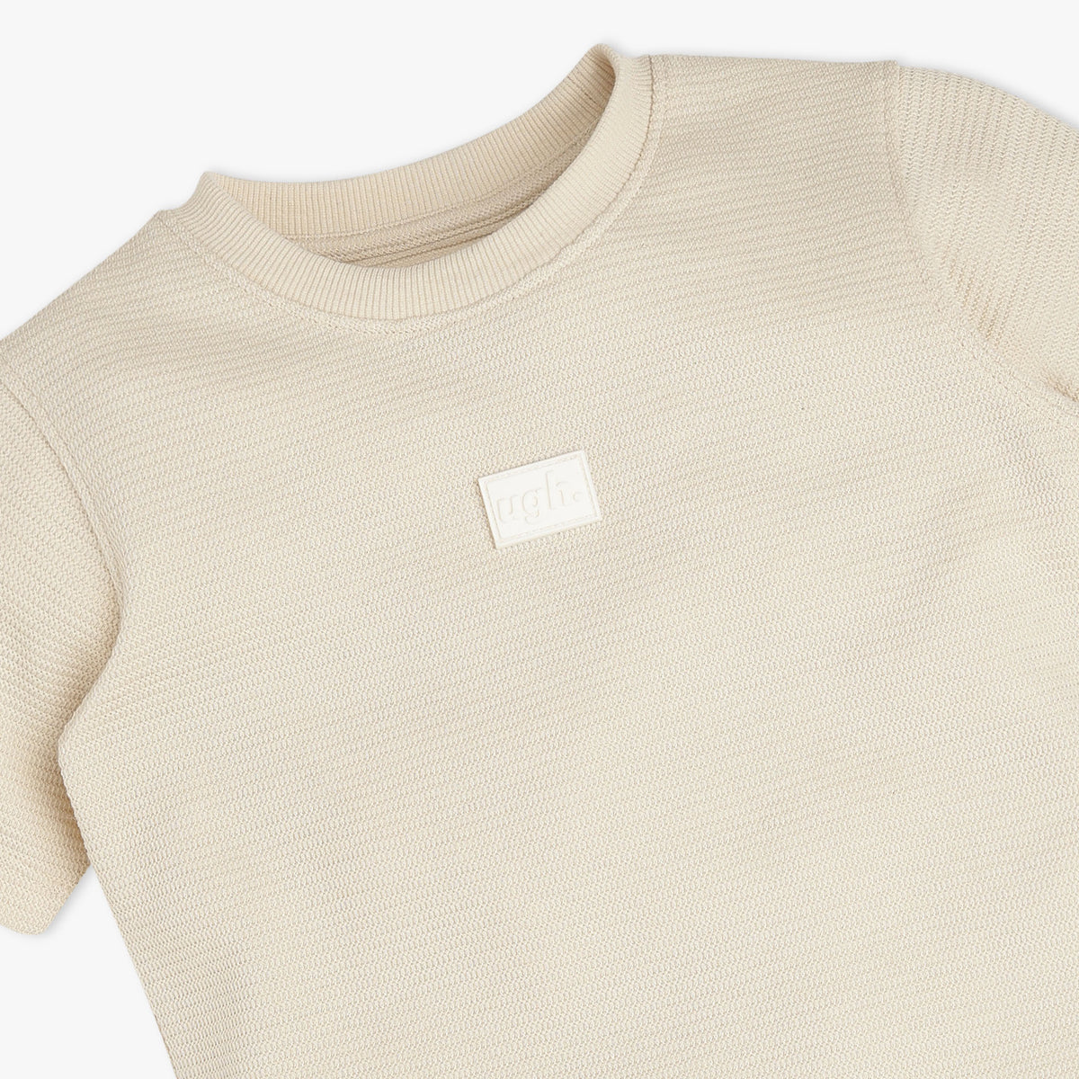 Boys Solid Crew Neck T-Shirt