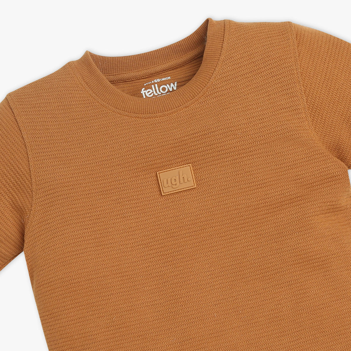 Boys Solid Crew Neck T-Shirt