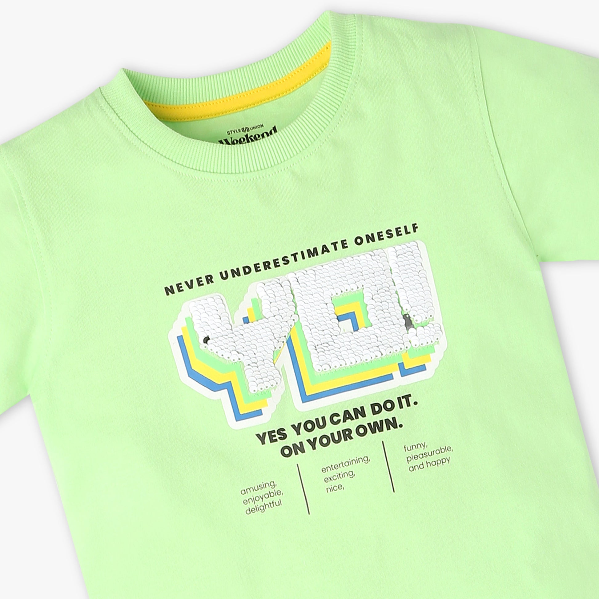 Boys Crew Neck Printed Weekend T-Shirt