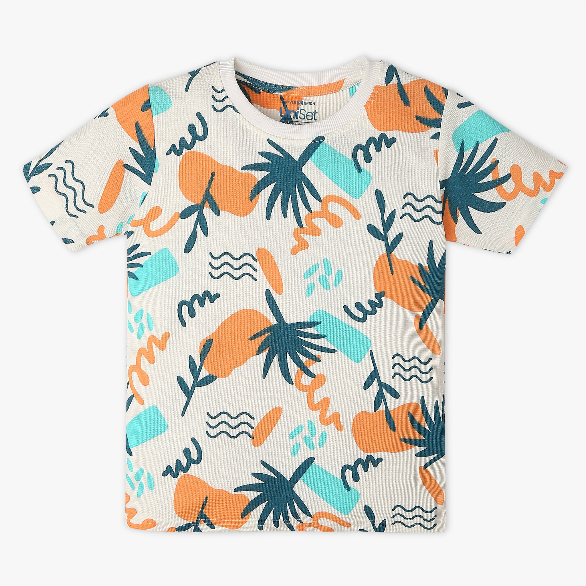 Boys All Over Print Crew Neck T-Shirt