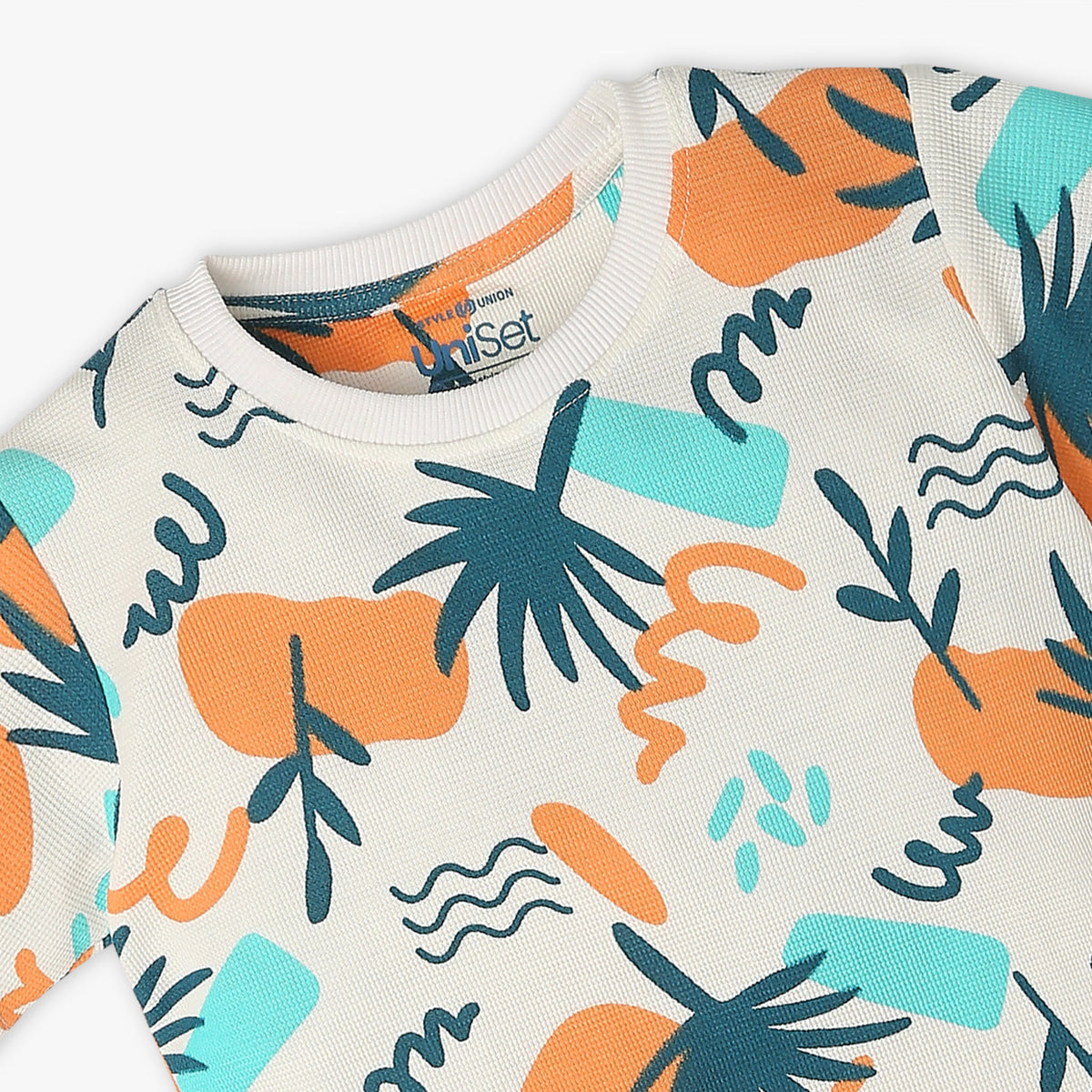 Boys All Over Print Crew Neck T-Shirt